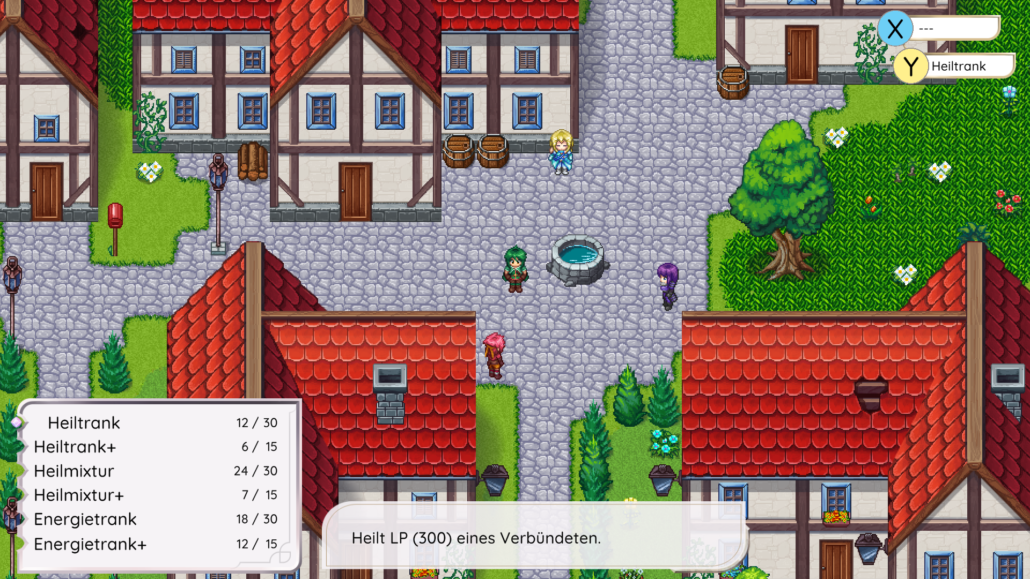 Elements Destiny Schnellwahl Feature Menü Kliffheim Ingame Screenshot
